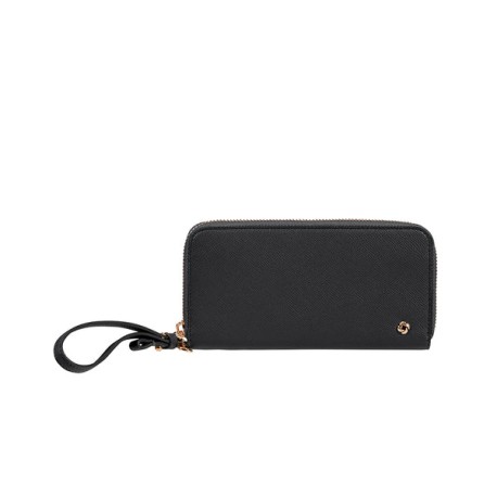 Cartera para mujer Hourly SLG negra con cierre